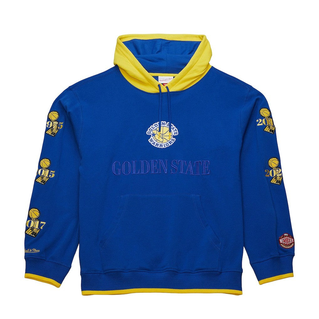 Golden State Warriors Hardwood Classics Team OG 3.0 Pullover Hoodie Royal - Mitchell & Ness