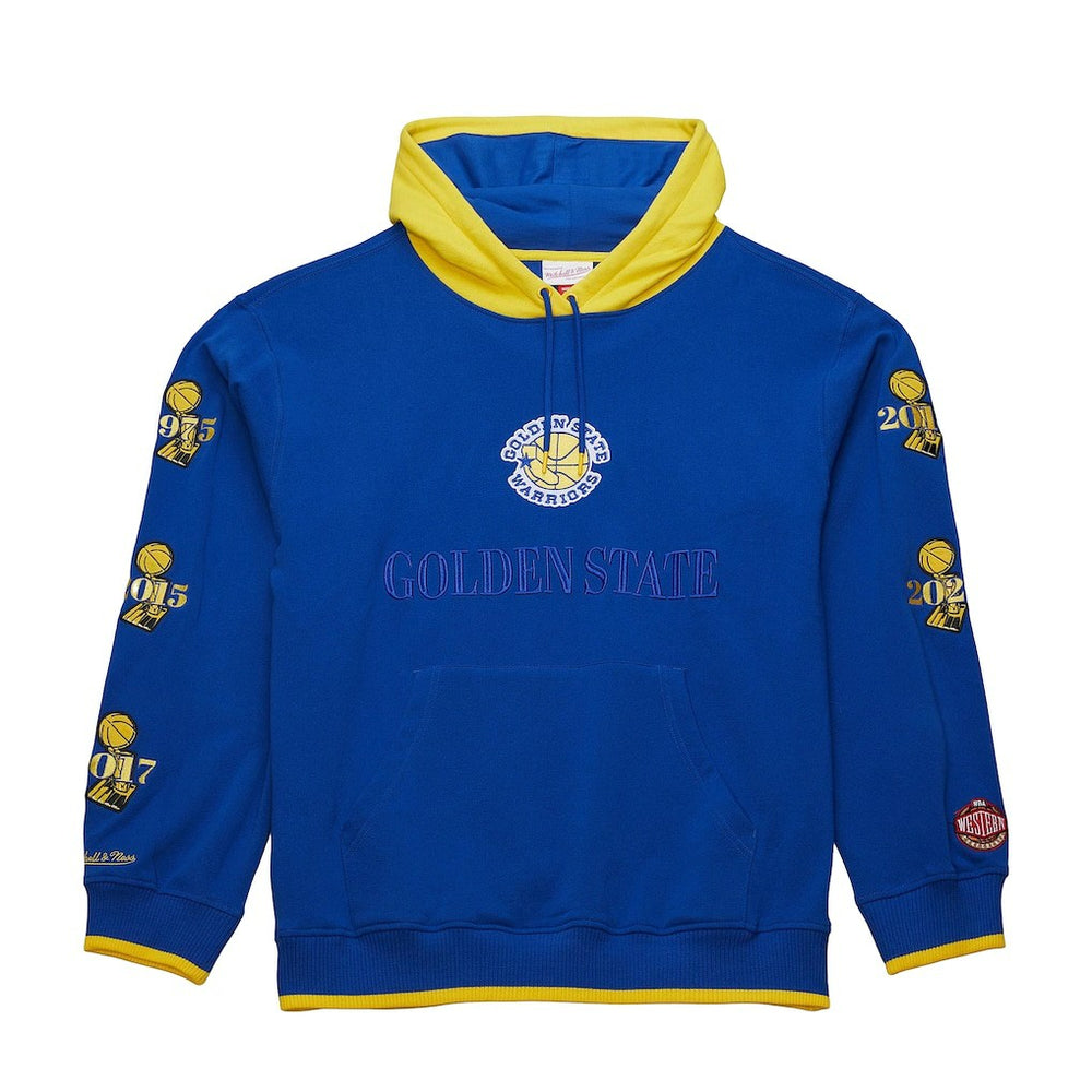 Golden State Warriors Hardwood Classics Team OG 3.0 Pullover Hoodie Royal - Mitchell & Ness