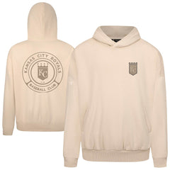 Kansas City Royals Levelwear Contact Oversized Pullover Hoodie - Khaki Hoodies