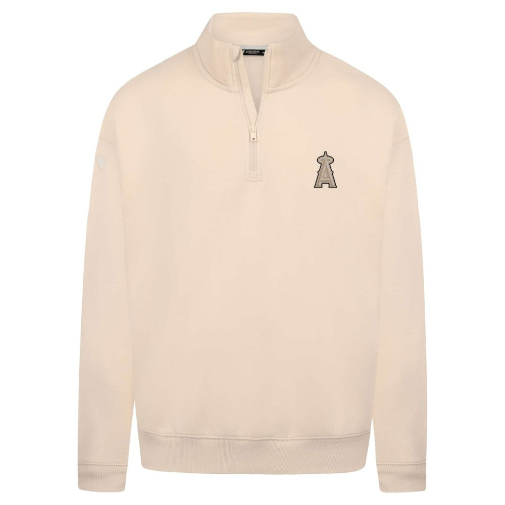 Los Angeles Angels Levelwear Murray Quarter-Zip Sweatshirt - Khaki Sweatshirts