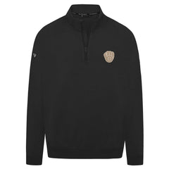 Milwaukee Brewers Levelwear Murray Quarter-Zip Sweatshirt - Black Sweatshirts