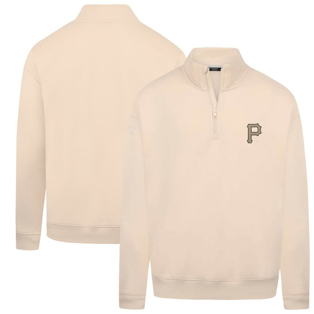 Pittsburgh Pirates Levelwear Murray Quarter-Zip Sweatshirt - Khaki Sweatshirts