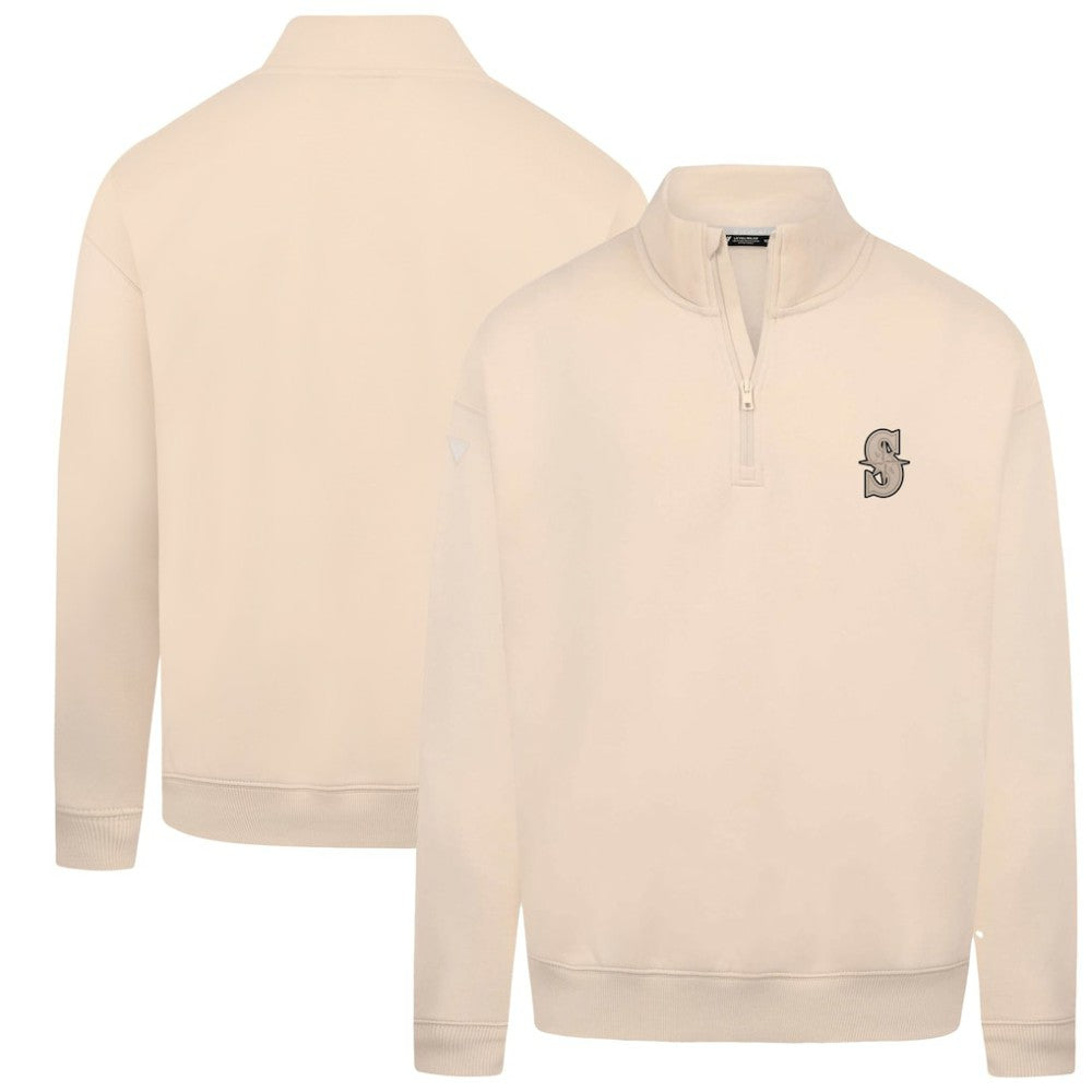 Seattle Mariners Levelwear Murray Quarter-Zip Sweatshirt - Khaki Sweatshirts