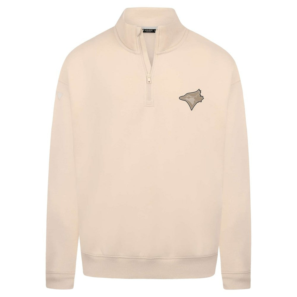 Toronto Blue Jays Levelwear Murray Quarter-Zip Sweatshirt - Khaki Sweatshirts