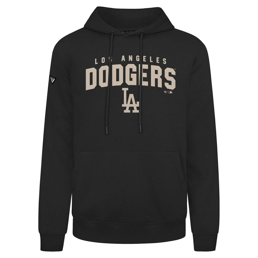 Los Angeles Dodgers Levelwear Podium Team Arch Pullover Hoodie - Black Hoodies