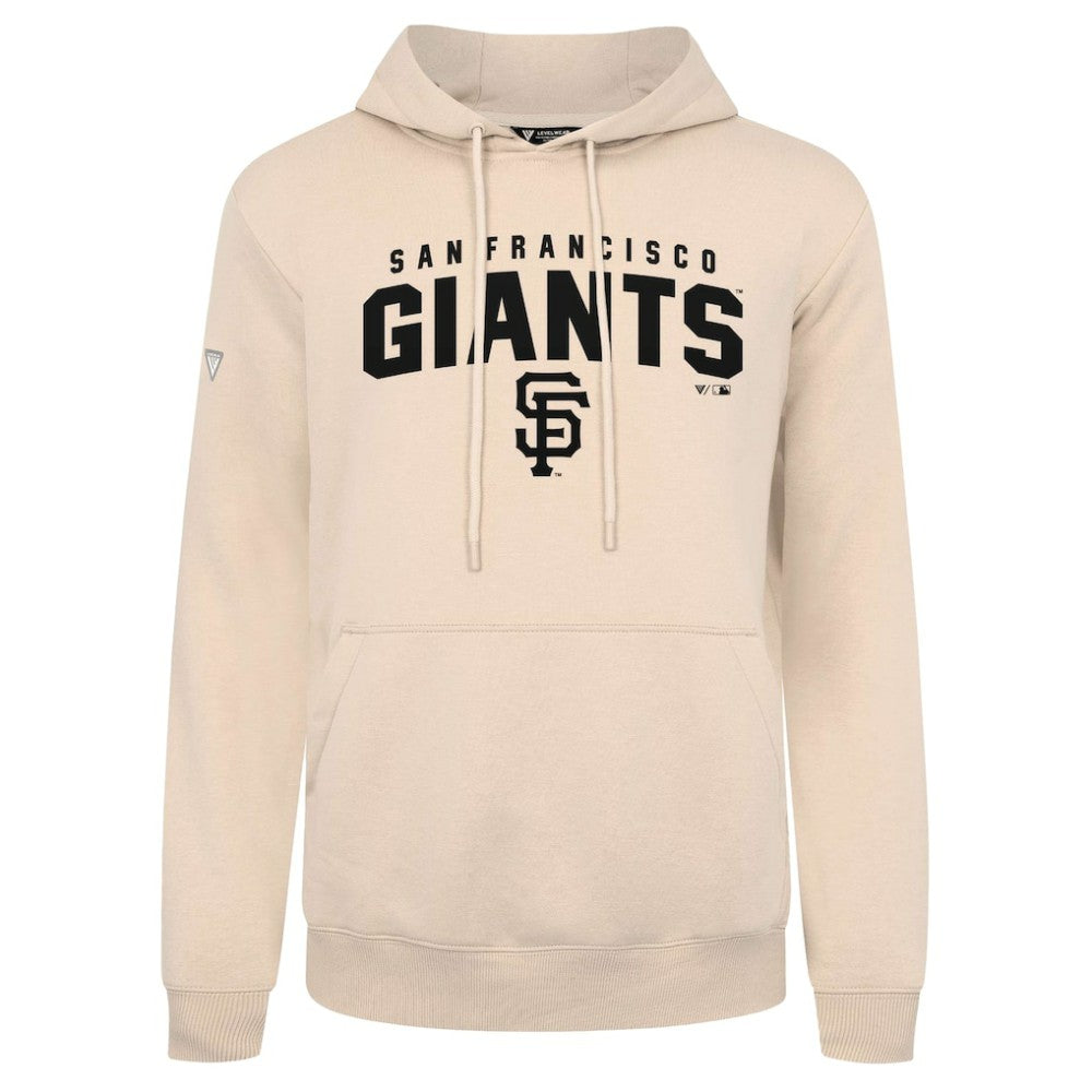 San Francisco Giants Levelwear Podium Team Arch Pullover Hoodie - Khaki Hoodies