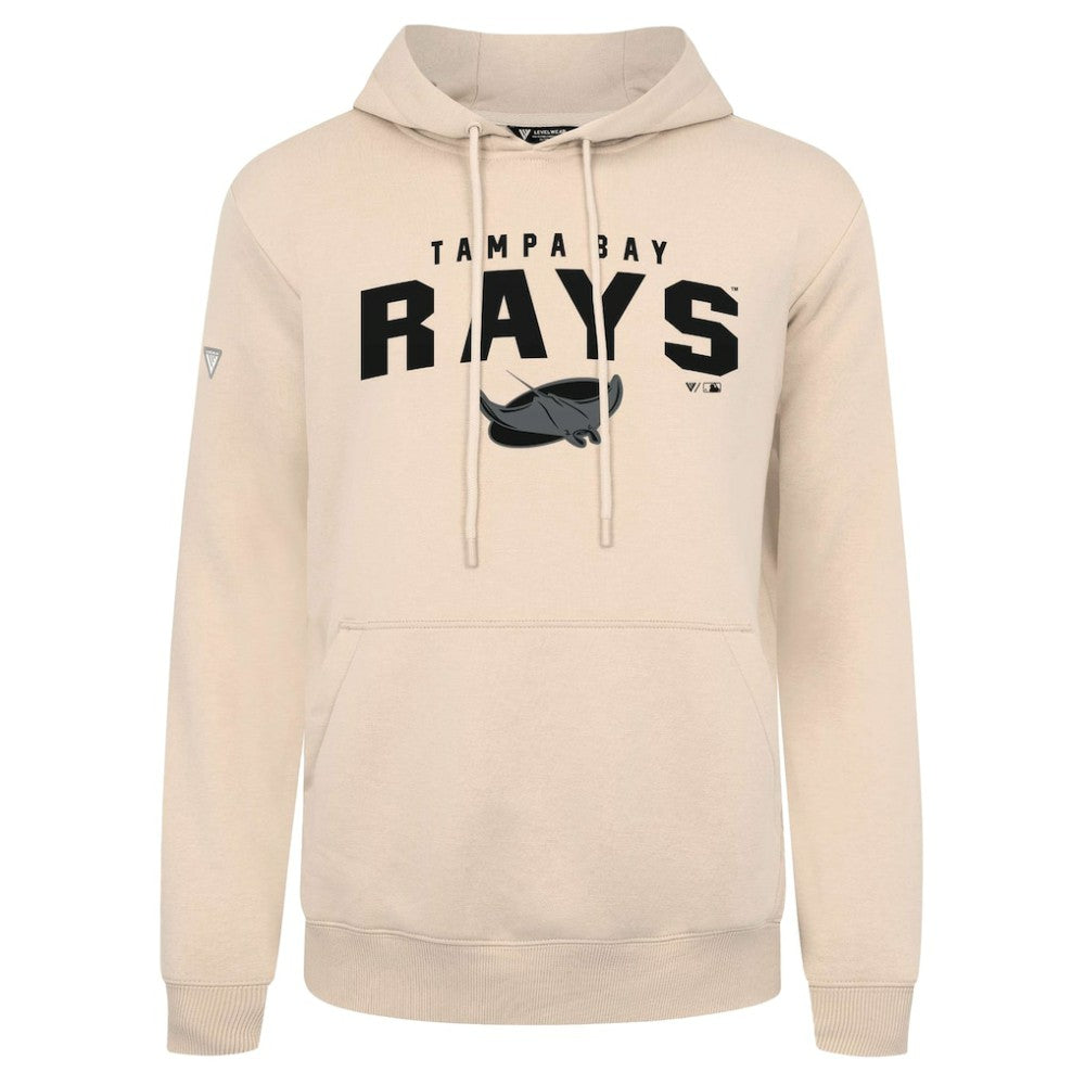 Tampa Bay Rays Levelwear Podium Team Arch Pullover Hoodie - Khaki Hoodies