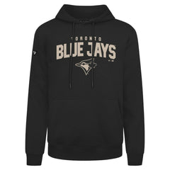 Toronto Blue Jays Levelwear Podium Team Arch Pullover Hoodie - Black Hoodies