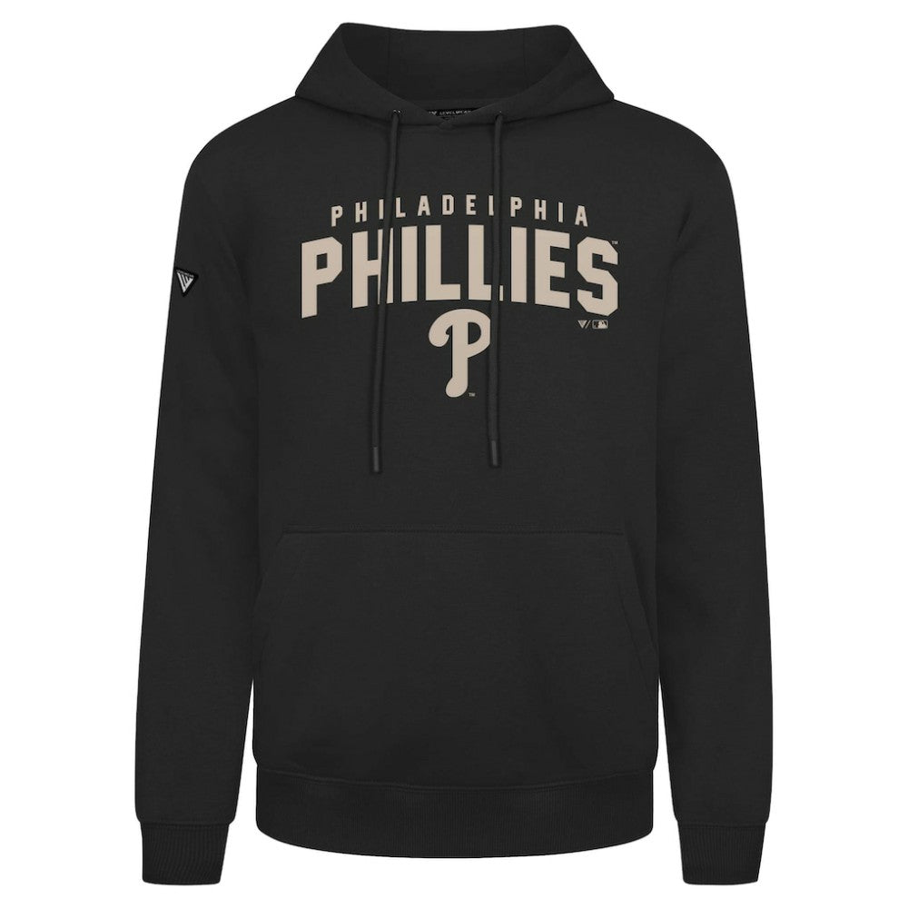 Philadelphia Phillies Levelwear Podium Team Arch Pullover Hoodie - Black Hoodies