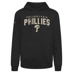 Philadelphia Phillies Levelwear Podium Team Arch Pullover Hoodie - Black Hoodies