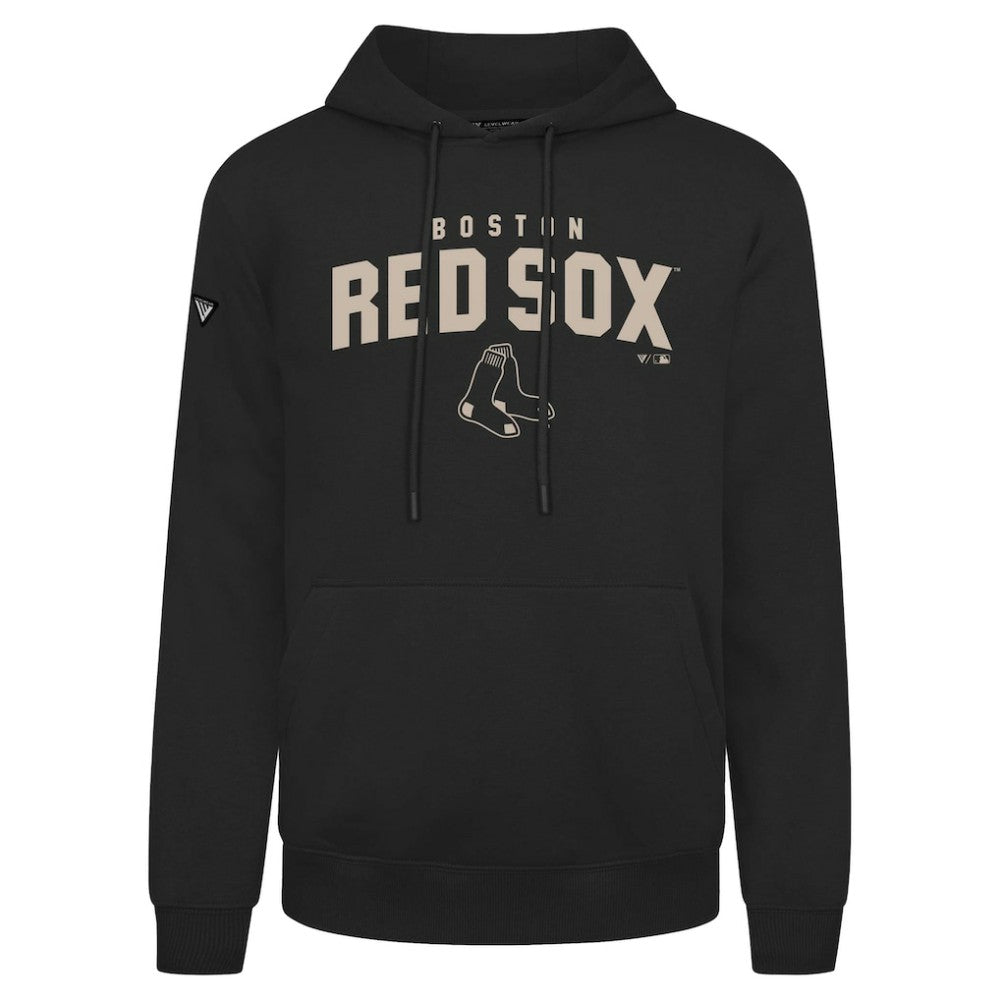 Boston Red Sox Levelwear Podium Team Arch Pullover Hoodie - Black Hoodies