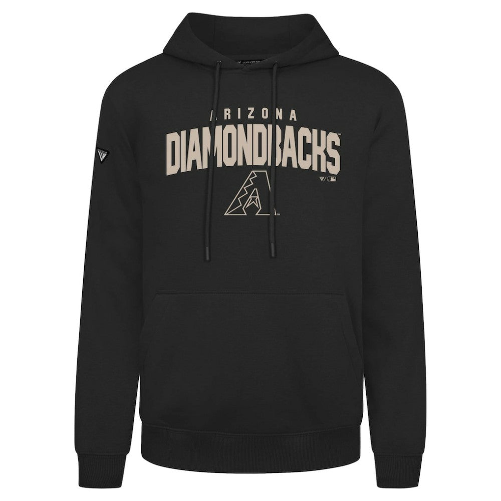 Arizona Diamondbacks Levelwear Podium Team Arch Pullover Hoodie - Black Hoodies
