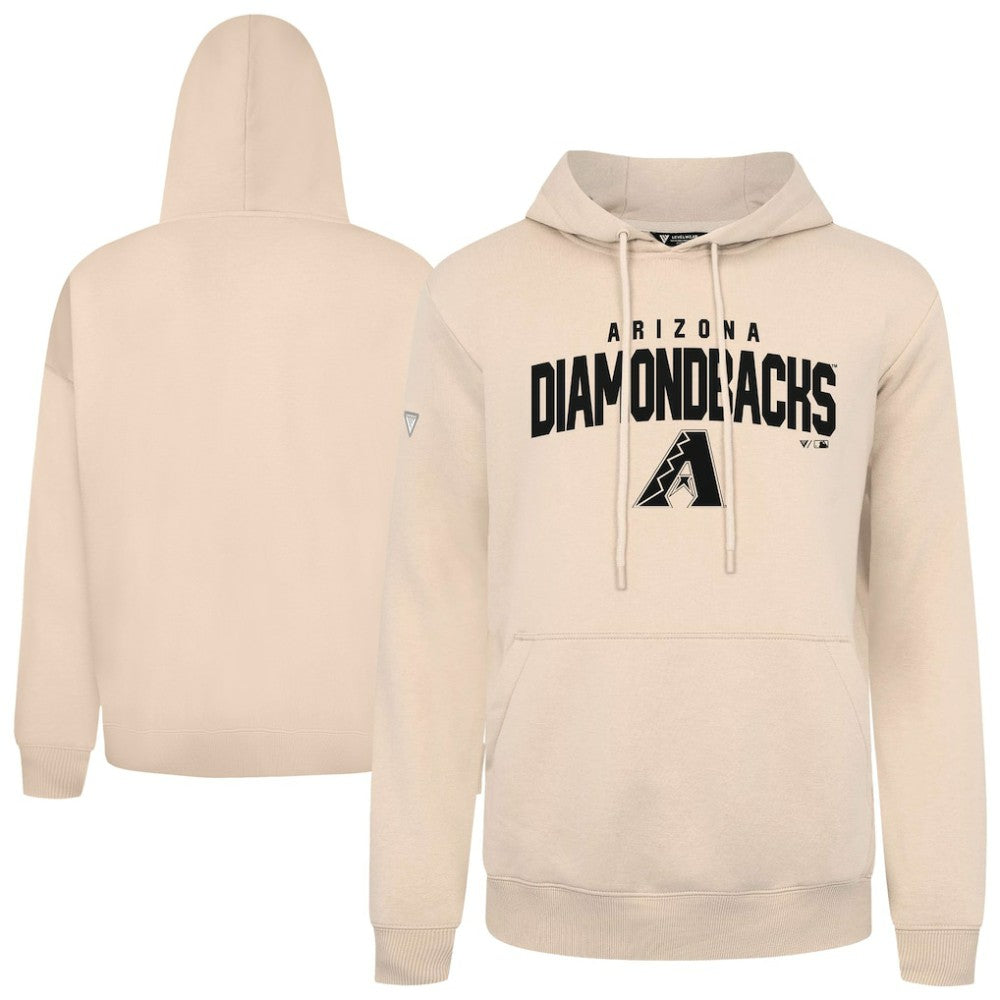 Arizona Diamondbacks Levelwear Podium Team Arch Pullover Hoodie - Khaki Hoodies