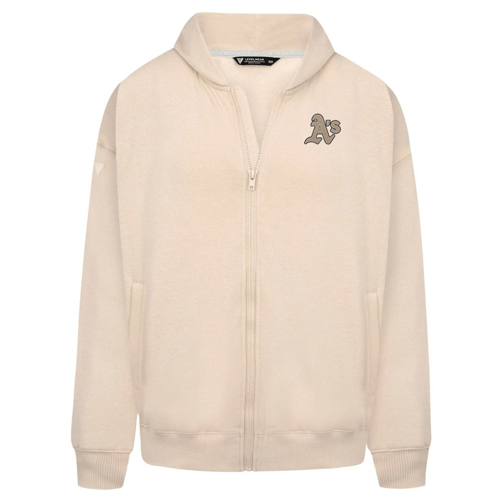 Athletics Levelwear Uphill Oversized Full-Zip Hoodie - Khaki Hoodies