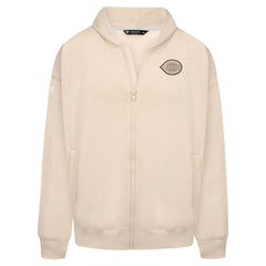 Cincinnati Reds Levelwear Uphill Oversized Full-Zip Hoodie - Khaki Hoodies