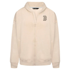 Boston Red Sox Levelwear Uphill Oversized Full-Zip Hoodie - Khaki Hoodies
