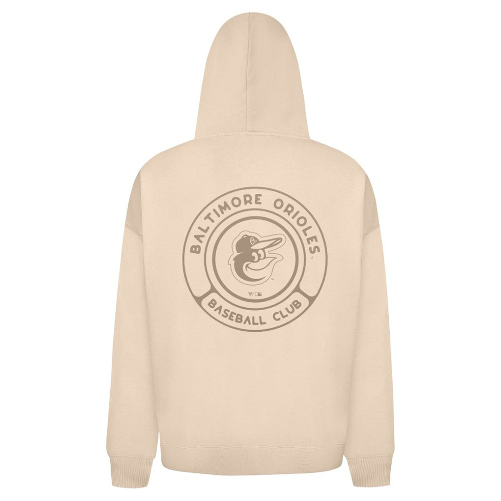 Baltimore Orioles Levelwear Uphill Oversized Full-Zip Hoodie - Khaki Hoodies