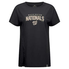 Washington Nationals Levelwear Influx Team Arch T-Shirt - Black T-shirts