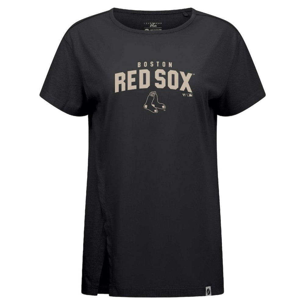 Boston Red Sox Levelwear Influx Team Arch T-Shirt - Black T-shirts