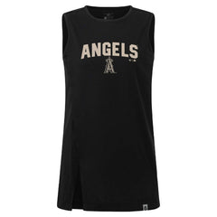 Los Angeles Angels Levelwear Women's Influx Team Arch Tank Top - Black Tanks