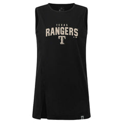Texas Rangers Levelwear Women's Influx Team Arch Tank Top - Black Tanks