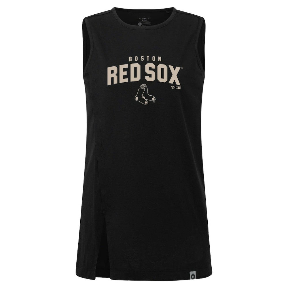 Boston Red Sox Levelwear Women's Influx Team Arch Tank Top - Black Tanks