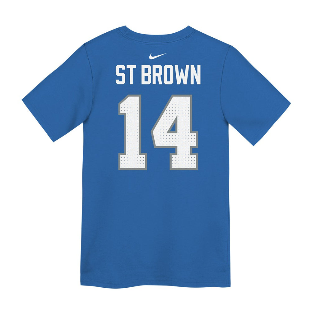 Amon-Ra St. Brown Detroit Lions Preschool Player Name & Number T-Shirt - Blue T-shirts