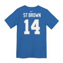 Amon-Ra St. Brown Detroit Lions Preschool Player Name & Number T-Shirt - Blue T-shirts