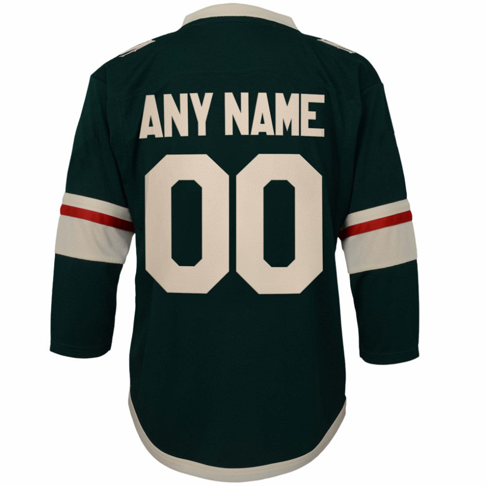 Minnesota Wild Youth Replica Custom Jersey - Green | US 202081843