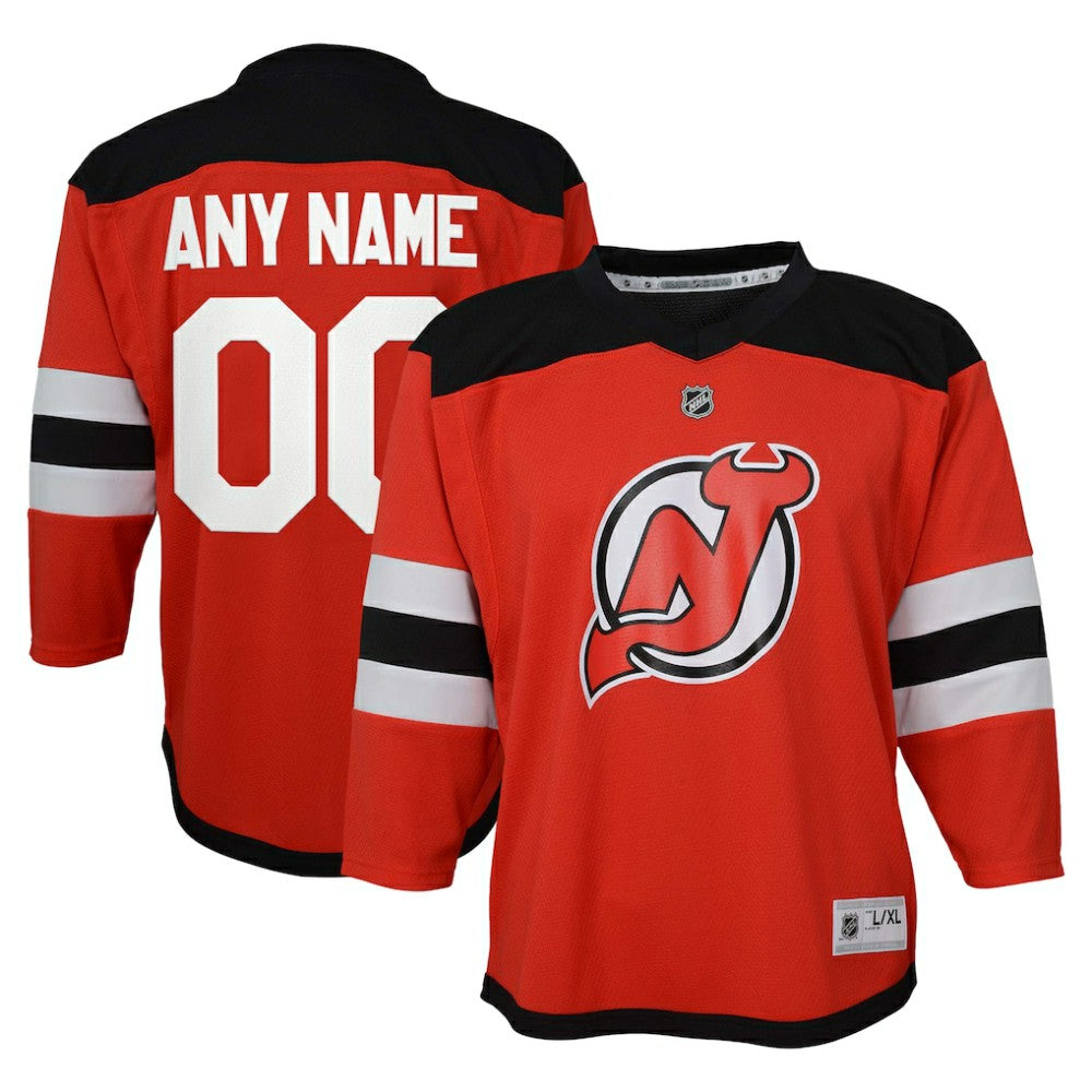 New Jersey Devils Youth Replica Custom Jersey - Red | US 202081844