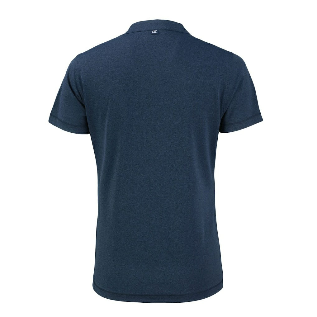 Los Angeles Chargers Cutter & Buck Women's Forge Stretch Blade DryTec V-Neck Polo - Heather Navy