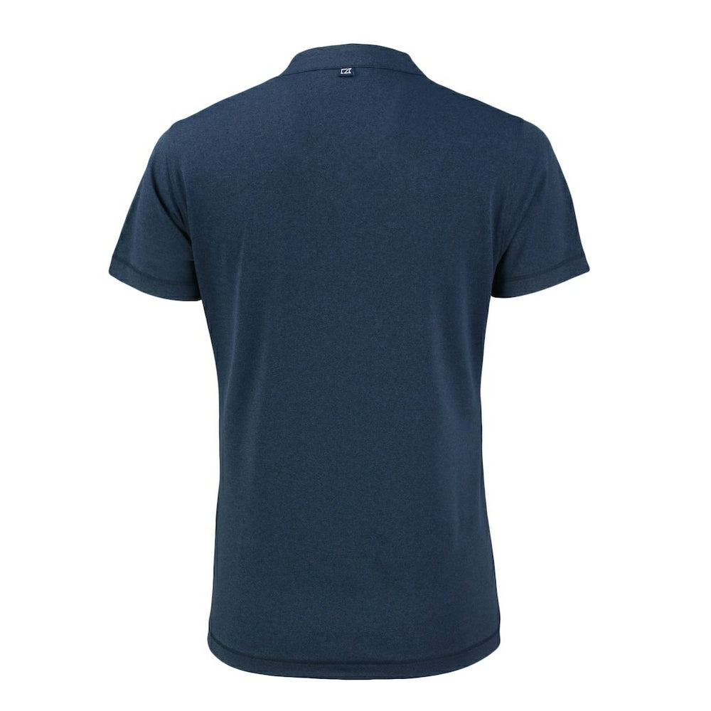 Los Angeles Chargers Cutter & Buck Women's Forge Stretch Blade DryTec V-Neck Polo - Heather Navy