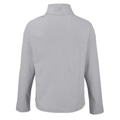 Carolina Panthers Cutter & Buck Women's Hunts Point Eco Half-Snap Sweatshirt - Gray Sweatshirts
