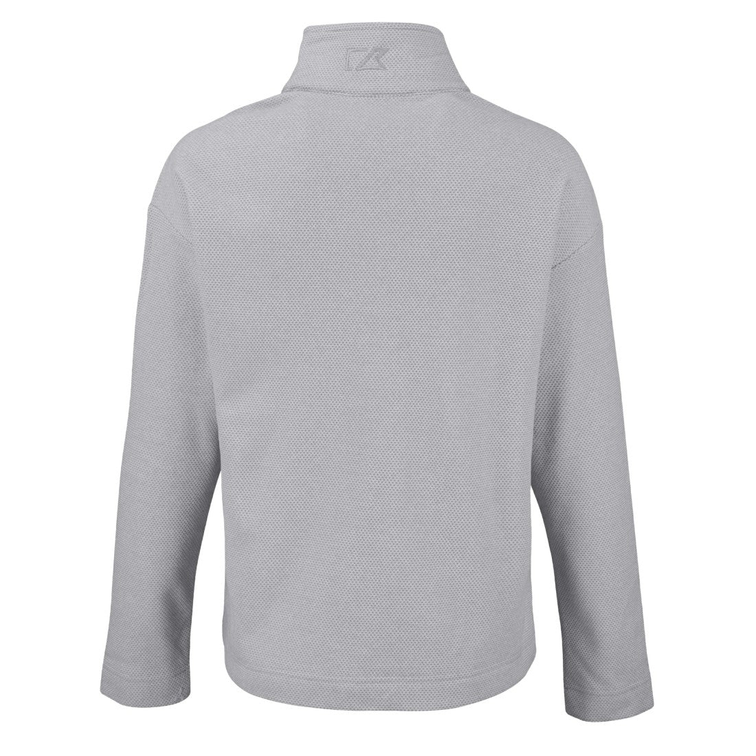 Green Bay Packers Cutter & Buck Women's Hunts Point Eco Half-Snap Sweatshirt - Gray Sweatshirts