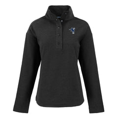 Indianapolis Colts Cutter & Buck Women's Hunts Point Eco Half-Snap Sweatshirt - Black Sweatshirts