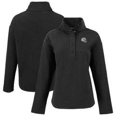 Indianapolis Colts Cutter & Buck Women's Hunts Point Eco Half-Snap Sweatshirt - Black Sweatshirts