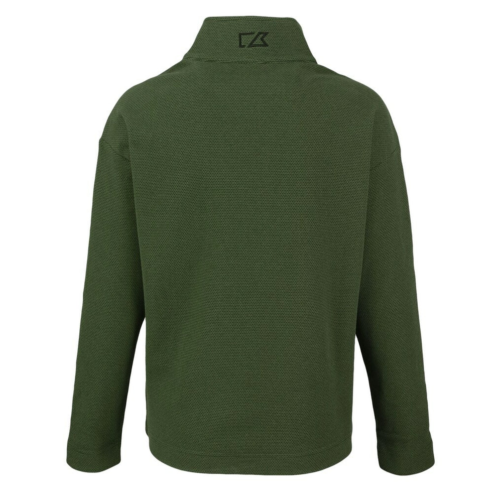 Las Vegas Raiders Cutter & Buck Women's Hunts Point Eco Half-Snap Sweatshirt - Green Sweatshirts