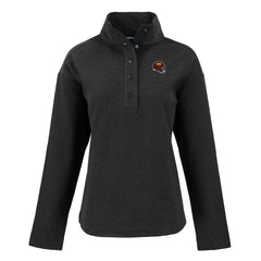 Washington Commanders Cutter & Buck Women's Hunts Point Eco Half-Snap Sweatshirt - Black Sweatshirts