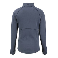 Detroit Lions Cutter & Buck Women's Americana Peshastin Eco Fleece Recycled Tri-Blend Raglan Half-Zip Jacket - Heather Navy Jackets