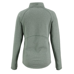 Philadelphia Eagles Cutter & Buck Women's Peshastin Eco Fleece Recycled Tri-Blend Raglan Half-Zip Jacket - Heather Kelly Green Jackets