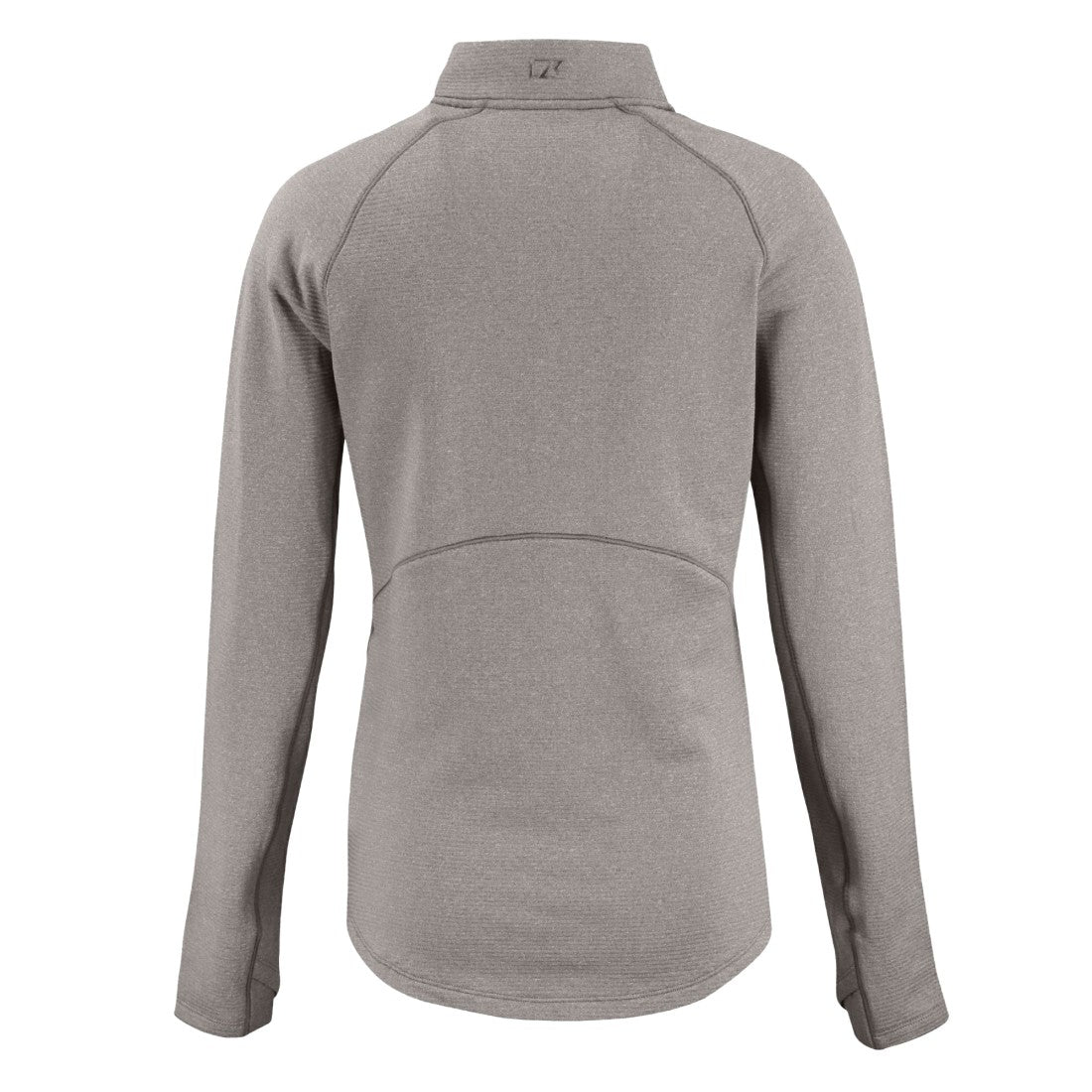 Tampa Bay Buccaneers Cutter & Buck Women's Peshastin Eco Fleece Recycled Tri-Blend Raglan Half-Zip Jacket - Heather Gray Jackets