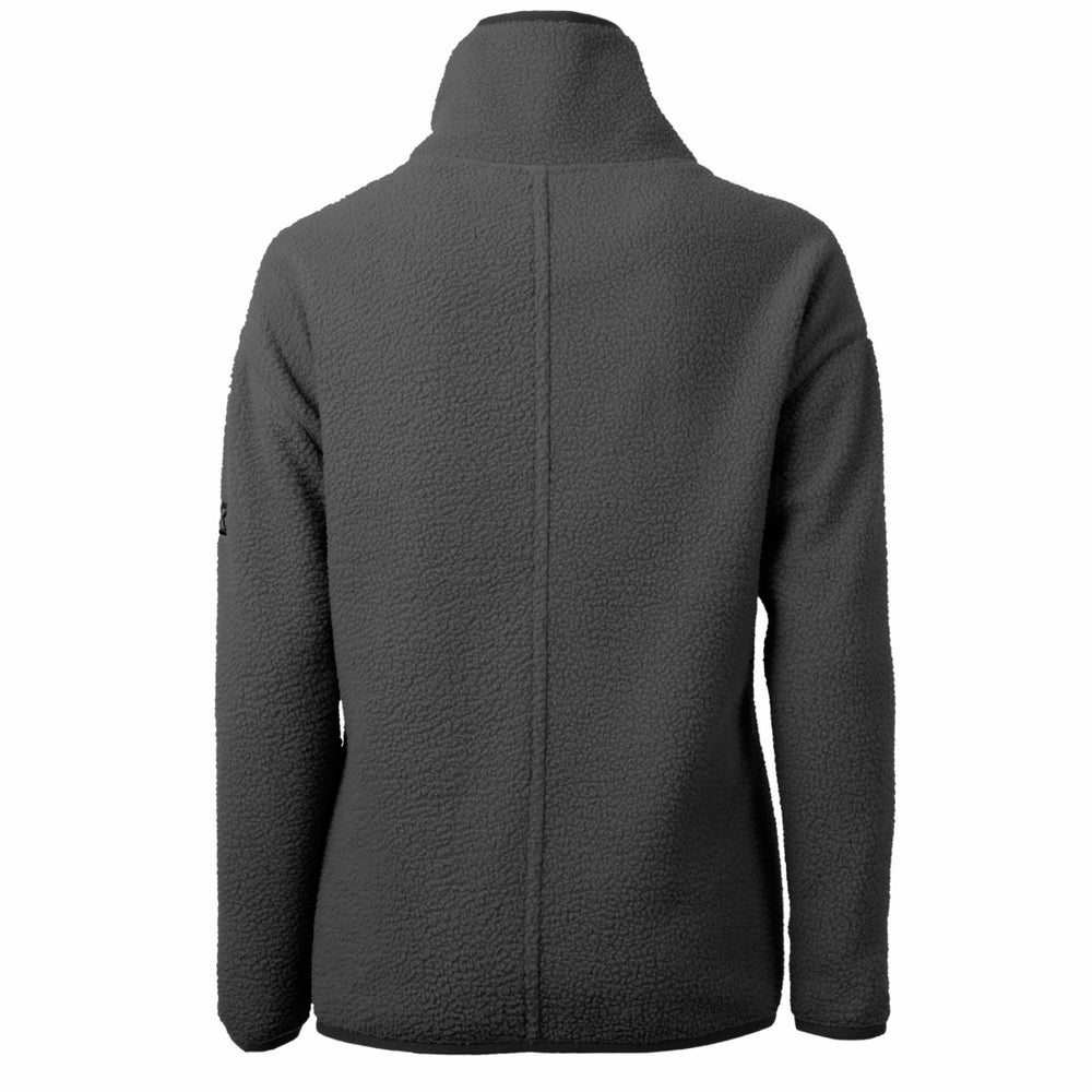 Detroit Lions Cutter & Buck Women's Historic Cascade Eco Sherpa Fleece Half-Zip Jacket - Charcoal Jackets