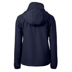 Chicago Bears Cutter & Buck Women's Charter Eco Recycled Half-Zip Hooded Anorak Jacket - Navy Jackets