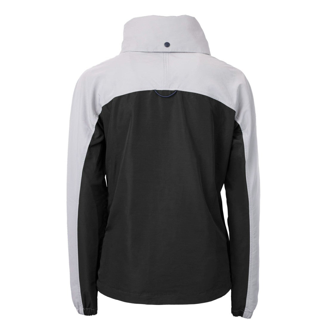 Detroit Lions Cutter & Buck Women's Charter Eco Recycled Half-Zip Hooded Anorak Jacket - Black Jackets
