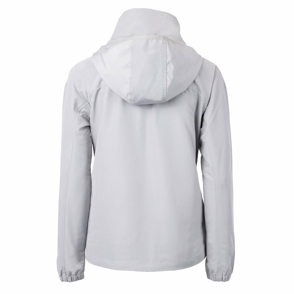 Washington Commanders Cutter & Buck Women's Charter Eco Recycled Half-Zip Hooded Anorak Jacket - Gray Jackets