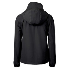 Washington Commanders Cutter & Buck Women's Charter Eco Recycled Half-Zip Hooded Anorak Jacket - Black Jackets