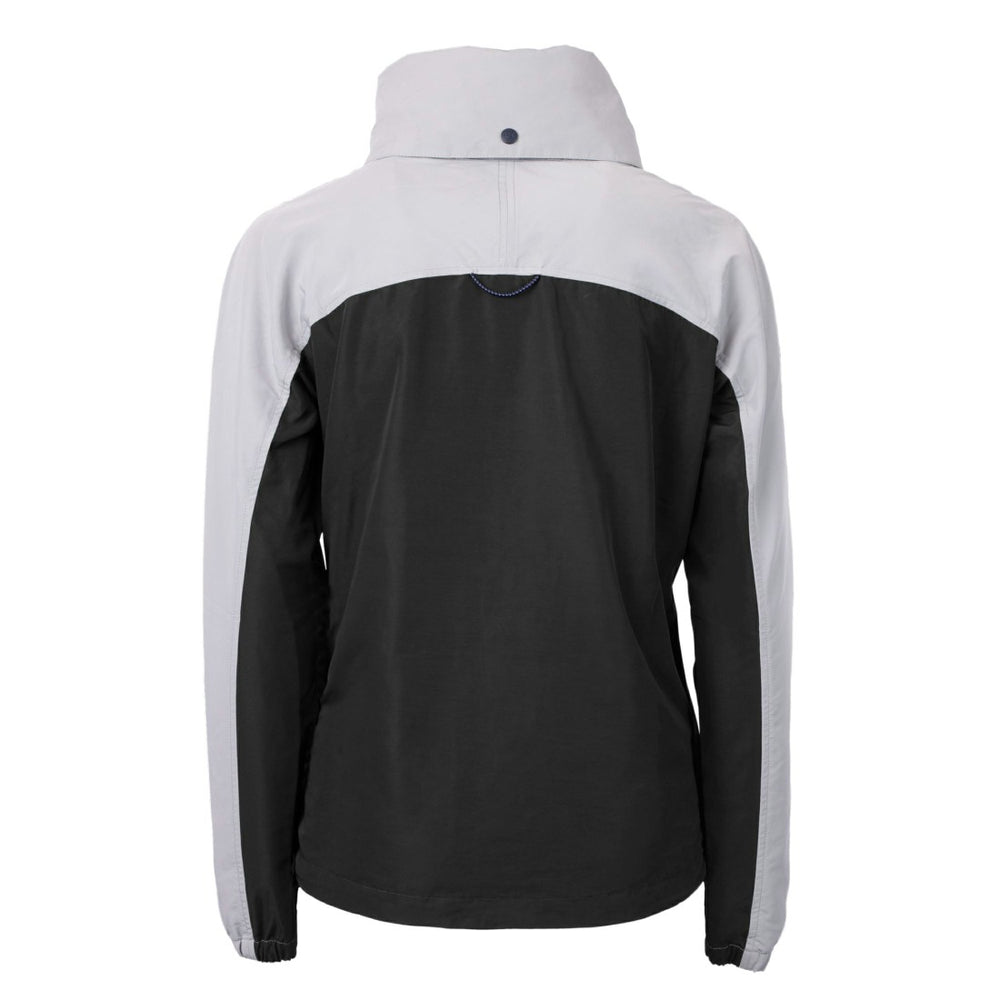 Tampa Bay Buccaneers Cutter & Buck Women's Charter Eco Recycled Half-Zip Hooded Anorak Jacket - Black Jackets