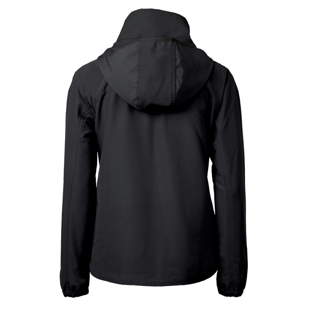 Tampa Bay Buccaneers Cutter & Buck Women's Charter Eco Recycled Half-Zip Hooded Anorak Jacket - Black Jackets
