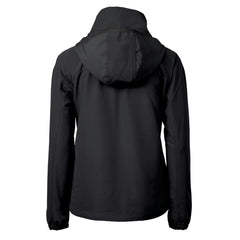 Tampa Bay Buccaneers Cutter & Buck Women's Charter Eco Recycled Half-Zip Hooded Anorak Jacket - Black Jackets