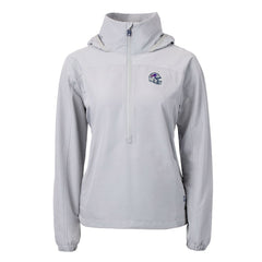 Buffalo Bills Cutter & Buck Women's Charter Eco Recycled Half-Zip Hooded Anorak Jacket - Gray Jackets